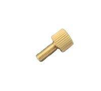 Hand Tighten Screw 10pcs Knurling Screws M2-M4, High Strength Small Head Hand Tighten Brass Thumb for Decorative(10MM*M3)