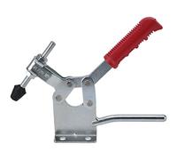 Hand Tool Toggle Clamp Vertical Handle Hold Down Quick Release Woodworking Double Handle Clamp for Home Decoration Equipment Installation Iron Plastic Material 400kg Chucking Power