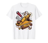 Hand Tool Woodworker Japanese Plane Minimalist Art T-Shirt
