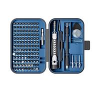 Hand Tools Socket Set Screwdriver Bit Sets 130 in 1 Hex Torx Slotted Screwdriver Bit with Tool Box for Electronics Laptop Mechanic Tool Kit(Blue)
