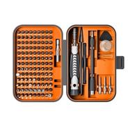 Hand Tools Socket Set Screwdriver Bit Sets 130 in 1 Hex Torx Slotted Screwdriver Bit with Tool Box for Electronics Laptop Mechanic Tool Kit(Orange)