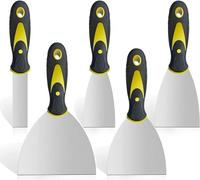 Hand Tools,spackle Knife,Putty Knife 4-Pack Stainless Steel Putty Knife Set - 2", 3", 4", 5" - for Spreading Drywall Spackle & Mud, Taping, Scraping Paint(5 Pack)