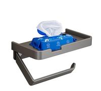 Hand Towel Holder With Shelf,Paper Towel Holder Organizer | Wall Mounted Paper Towel Roll Rack Basket, Paper Towel Holder Organizer With Storage Shelf For Balcony & Bathroom
