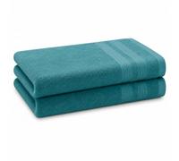 Hand Towels Pack of 2 - 100% Ring Spun Cotton Hand Towels for Bathroom | 500 GSM Royal Egyptian Soft Highly Absorbent Hand Towel - 50 X 80 cm Hand Towels with Ribbed Border for Spa, Hotel & Bathroom