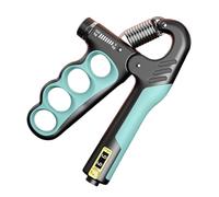 Hand trainer for grip strength, adjustable hand muscle training aid, ergonomic handle with automatic counting function for on the go, office and training