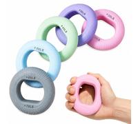 Hand Trainer Set of 5, Grip Strength Trainer 20-80 lbs (9-36 kg) Resistance, Finger Trainer for Strengthening Hand Strength, Forearm and Finger Strength, for Fitness, Rehabilitation and Climbing