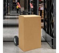 vidaXL Black and Red Hand Trolley 57 x 46 x 113 cm Steel, Garage, Rectangular, Industrial, Foldable, Multifunctional Storage Solution, Space Efficiency Improvement, Durab Design