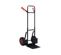 Hand Trolley Foldable Telescopic Steel 200kg Black/Red 50x53x113.5cm Lightweight