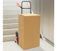 vidaXL Hand Trolley Black and Red 64.5 x 49.5 x 114 cm Steel
