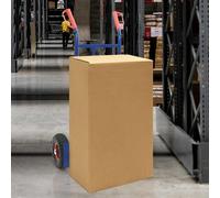 Hand Trolley Steel Powder-Coated Blue 57x46x113cm Foldable Footplate 200kg Heavy