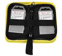 Hand Twist Drill Set Black Mini Manual Rotary Punch Perforated Tool with 20 Drill Bits for Wood Plastic Olive Walnut Horn Crafting Model Making