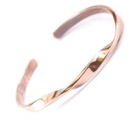 Hand-Twisted Pure Copper Bracelet - 99.9% Solid Himalayan Copper Bangle - Traditional Healing Cuff for Arthritis & Circulation - Adjustable Unisex Wellness Jewelry - Handmade in Nepal