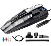 Hand Vacuum Cleaner 4-in-1 car Vacuum Cleaner Portable Dry/Wet Dual Purpose Automatic Vacuum Cleaner 12V 120W Smart Digital LED Light