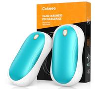 Hand Warmer, Cnkeeo Electric Hand Warmer, Rechargeable USB C, Pocket Hand Warmer, 3 Temperatures, Indoor Outdoor for Men and Women, Winter Gift (2 PS, Blue)