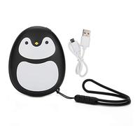 Hand Warmer Hand,Cartoon Cute Portable 4000mAh Power Bank Hand Warmer USB Pocket Hand Warmer(Penguin black)