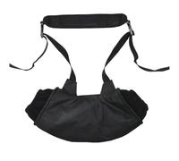 Hand Warmer Muff Pouch with Lanyard, Black Winter Outdoor Supply | Oxford Cloth, Polar Fleece and PP Cotton Lining, Soft Touch Comfort, Carries Smartphones and Small Essentials, Formal Events