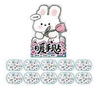 Hand Warmer Patch, Air Activated Cartoon Heating Pack, 10pcs 4.9 Inch Iron Powder Pads, Body Heating Patch, Quick Hot Pouch, for Home, Dorto