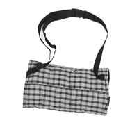 Hand Warmer Pouch Soft Comfortable Windproof Warm Adjustable Strap Hand Muffs for Outdoor Activities Like Skiing Hiking Cotton Polyester PP Cotton 12.2x7.5in (Black White)
