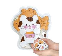 Hand Warmer, Reusable Click Activated Self Heating Pouch, Cartoon Creative Design With Metal Disc, Pocket Sized For Winter Camping Commuting Travel, Cute Animal Capybara Series, 10.5cm