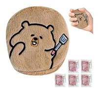 Hand Warmers - 5 Replaceable Refill Cute Self-Heating Pad, Hand Warmers for Portable Winter Comfort, Adorable Capybara Design, Easy Use Heating Tool, Warmer Accessory for Camping, Outdoor Cold Weather