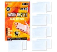 Hand Warmers Disposable Generise Hand Warmer FIVE PACK (5 Pairs) - Long Lasting Constant Heat Perfect for Cold Weather - Up to 10 Hours of Heat