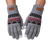 Hand Warmers Gloves 3 Levels Electric USB Touchscreen Knitted Mittens | Warm Texting Gloves for Winter Walking Typing Driving Commutes Cycling Office