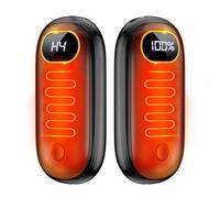 Hand Warmers Rechargeable - 14000mAh Electric Hand Warmers Rechargeable 2 Pack Heat Up to 131℉ with 18Hrs Warmth, Reusable Electronic Portable Pocket Heater for Women Man Golf Raynauds Camping