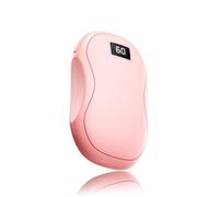 Hand Warmers Rechargeable, 2 in1 Reusable Portable USB Electric Pocket Hand Warmer with 3 Levels Heating Settings and Power Bank for Outdoor, Camping, Hiking Women Men Gift, Fast Warming (Pink)