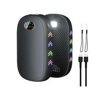 Hand Warmers Rechargeable 2 Pack 10000 mAh, Reusable Hand Warmer 3 Heating Modes with Colorful Breathing Light/Flashlight Golf,Tech Gifts for Men