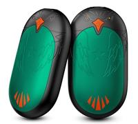 Hand Warmers Rechargeable 2 Pack, 2 in 1 Electric Handwarmers Reusable, Hand Warmer 24 Hrs Warmth 3 Levels Heat Portable Pocket Heater, Double-Sided Heating Warmers Great for Winter Gift -Green