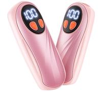 Hand Warmers Rechargeable 2 Pack, 6000mAh Electric Hand Warmers, 5-Level Heating with Battery Display, Reusable Portable Pocket Heater, Gifts for Christmas, Outdoor, Golf, Travel, Hunting, Camping