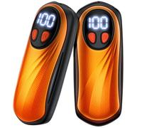 Hand Warmers Rechargeable 2 Pack, 6000mAh Electric Hand Warmers, 5-Level Heating with Battery Display, Reusable Portable Pocket Heater, Gifts for Christmas, Outdoor, Golf, Travel, Hunting, Camping