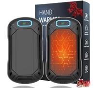 Hand Warmers Rechargeable 2 Pack, 6000mAh Portable Electric Magnetic Hand Warmer Ultra-Thin Reusable Pocket Heater Handwarmers with 3 Heat Levels for Camping Hunting Golf Winter Gifts for Men Women