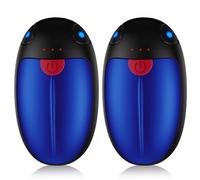 Hand Warmers Rechargeable 2 Pack, Electric Hand Warmers Reusable 20 Hrs Warmth, USB Hand Warmer with 3 Levels Heat Up to 57°, Portable Pocket Handwarmers for Hiking Golf Raynaud's Arthritis(Blue)
