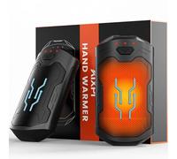 Hand Warmers Rechargeable 2 Pack, Electric Handwarmers Reusable, 3 Levels Heat, Fast Heating, Portable Pocket Hand Warmer Heater for Gloves, Sports, Golf, Camping, Santa Gifts for Men Women, Black