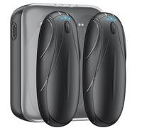 Hand Warmers Rechargeable - 2 Pack with Charging Case14000 mAh, AI Smart Chip 50H Long Lasting Heat Electric Hand Heater for Hunting, Camping, Golf, Outdoor Activities & Gifting