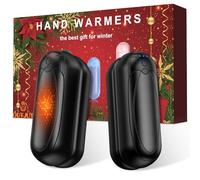 Hand Warmers Rechargeable 4 Pack, 2025 Upgraded Electric Portable Hand Warmers 7000mAh Electric Portable Pocket Heater with 3 Levels Warmth, Gift for Women Men, Black