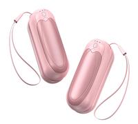 Hand Warmers Rechargeable 4 Pack, 2025 Upgraded Electric Portable Hand Warmers 7500mAh Electric Portable Pocket Heater with 3 Levels Warmth, Gift for Women Men, Pink