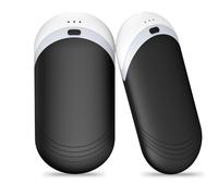 Hand Warmers Rechargeable [Double-Sided Heating] [with Heat-conducting Silicone][for Skiing Golf Hunting Hiking Outdoor Camping (Black)