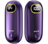 Hand Warmers Rechargeable - Electric Foot Warmers 2 Pack Up to 127.4℉ with 15Hrs Warmth, LED Display & Flashlight, Hunting Essentials, Pocket Heater for Raynauds Golf Camping, Gifts for Man Women