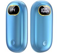 Hand Warmers Rechargeable - Electric Foot Warmers 2 Pack Up to 127.4℉ with 15Hrs Warmth, LED Display & Flashlight, Hunting Essentials, Pocket Heater for Raynauds Golf Camping, Gifts for Man Women