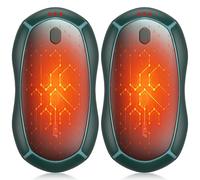 Hand Warmers Rechargeable, Electric Hand Warmers 2 Pack with Smart Chips Long Safe Heat, Portable Pocket Heater,Gifts for Christmas,Golf,Camping,Hunting, Stocking Stuffers