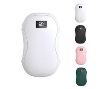 Hand Warmers Rechargeable, Electric HandWarmers, 2 in1 Reusable Electric Portable Pocket Heater USB 4000mAh Power Bank, 3 Levels Heat, Great for Women/Man, Raynauds, Outdoor, Camping, Hiking (White)