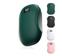 Hand Warmers Rechargeable, Electric Handwarmers Portable Pocket Hand Warmer 3 Heating Modes USB Electric Split Rechargeable Hand Warmer for Men Women Outdoor Sports, Camping, Christmas (Green)