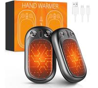 Hand Warmers Rechargeable USB & Reusable 2 Pack for Up to 12 hrs, Portable Electric Hand Warmer Electronic Pocket Heater, Tech Gifts for Men Women Raynauds Golf Skiing Hiking Camping Climbing Fishing