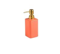 Hand Wash Dispenser Simple and Creative Bathroom Ceramic Hand Sanitizer Bottle Shower Gel Shampoo Press Bottle Hotel Club Lotion Bottle Mouthwash Dispenser(Orange)