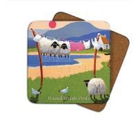 Hand Wash Only Coaster by Thomas Joseph - Funny Sheep