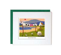 "Hand Wash Only" Mounted Greeting Card by Thomas Joseph - Whimsical Sheep Range