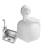 Hand Wash Soap Holder - Automatic Soap Holder, Creative Soap Organizer | Refillable Liquid Shampoo Chamber Holder with Suction Cup, Wall Mounted Touchless Hand Soap Dispenser for Bath