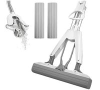 Hand-Washable Collodion Mop, Sponge Mops for Floor Cleaning, Mini Mop Portable Self-Squeeze Small Mop, Self Squeezing Mini Mop (White)